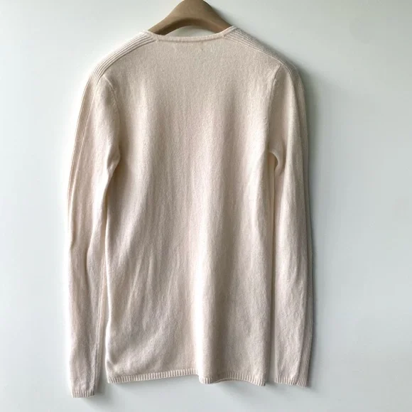 EUC TSE Cashmere Sweater, Long, Pockets, light rose cream, size S - Picture 6 of 8